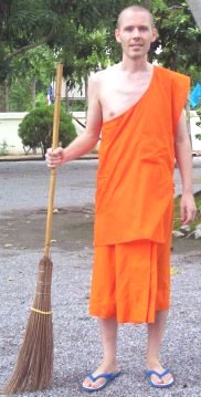 As a buddhist monk in Thailand you go on alms round every morning to collect food